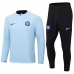 Inter Milan Ensemble Sweat d'entraînement 2023/24 - 1-4 Zip Bleu