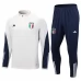Italie Ensemble Sweat d'entraînement 2023/24 - 1-4 Zip Blanc Italie Ensemble Sweat d'entraînement 2023/24 - 1-4 Zip Blanc