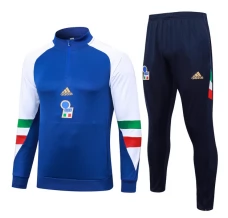 Italie Ensemble Sweat d'entraînement 2023/24 - 1-4 Zip Bleu