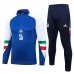 Italie Ensemble Sweat d'entraînement 2023/24 - 1-4 Zip Bleu