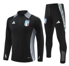 Italie Survêtement 2024/25 - 1-4 Zip Noir Italie Survêtement 2024/25 - 1-4 Zip Noir