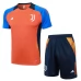 Juventus FC Ensemble Maillot d'entraînement 2024/25 - Shorts Orange Bleu