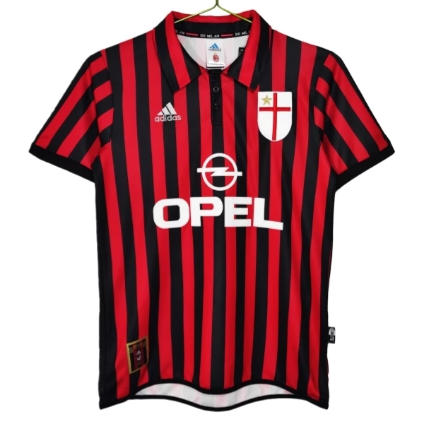 Maillot AC Milan Tenue Domicile Retro 1999-00 Maillot AC Milan Tenue Domicile Retro 1999-00