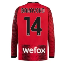 Maillot de Foot AC Milan Bakayoko 14 Tenue Domicile 2023/24 Manche Longue Maillot de Foot AC Milan Bakayoko 14 Tenue Domicile 2023/24 Manche Longue