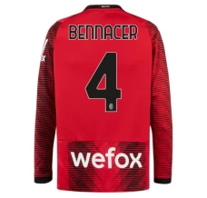 Maillot de Foot AC Milan Bennacer 4 Tenue Domicile 2023/24 Manche Longue