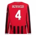Maillot de Foot AC Milan Bennacer 4 Tenue Domicile 2024/25 Manche Longue