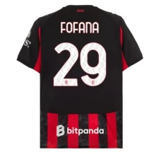 Maillot de Foot AC Milan Fofana 29 Tenue Domicile 2025/26