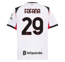 Maillot de Foot AC Milan Fofana 29 Tenue Extérieur 2025/26