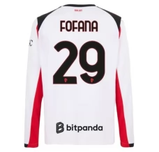 Maillot de Foot AC Milan Fofana 29 Tenue Extérieur 2025/26 Manche Longue