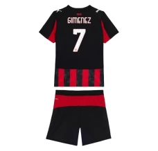 Maillot de Foot AC Milan Gimenez 7 Enfant Tenue Domicile 2025/26