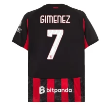 Maillot de Foot AC Milan Gimenez 7 Tenue Domicile 2025/26 Maillot de Foot AC Milan Gimenez 7 Tenue Domicile 2025/26
