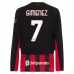 Maillot de Foot AC Milan Gimenez 7 Tenue Domicile 2025/26 Manche Longue