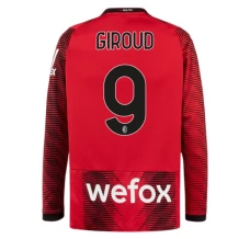 Maillot de Foot AC Milan Giroud 9 Tenue Domicile 2023/24 Manche Longue