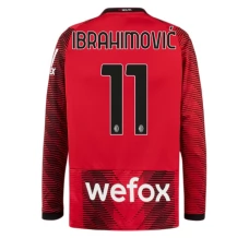 Maillot de Foot AC Milan Ibrahimović 11 Tenue Domicile 2023/24 Manche Longue