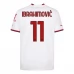 Maillot de Foot AC Milan Ibrahimović 11 Tenue Extérieur 2022/23