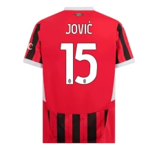 Maillot de Foot AC Milan Jović 15 Tenue Domicile 2024/25