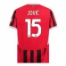 Maillot de Foot AC Milan Jović 15 Tenue Domicile 2024/25 Maillot de Foot AC Milan Jović 15 Tenue Domicile 2024/25