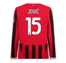 Maillot de Foot AC Milan Jović 15 Tenue Domicile 2024/25 Manche Longue Maillot de Foot AC Milan Jović 15 Tenue Domicile 2024/25 Manche Longue