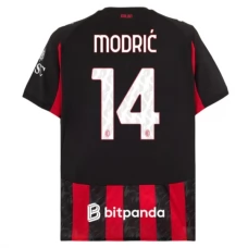 Maillot de Foot AC Milan Modrić 14 Tenue Domicile 2025/26