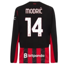 Maillot de Foot AC Milan Modrić 14 Tenue Domicile 2025/26 Manche Longue