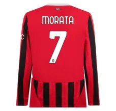Maillot de Foot AC Milan Morata 7 Tenue Domicile 2024/25 Manche Longue