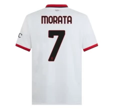 Maillot de Foot AC Milan Morata 7 Tenue Extérieur 2024/25