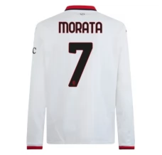 Maillot de Foot AC Milan Morata 7 Tenue Extérieur 2024/25 Manche Longue