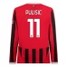 Maillot de Foot AC Milan Pulisic 11 Tenue Domicile 2024/25 Manche Longue