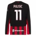 Maillot de Foot AC Milan Pulisic 11 Tenue Domicile 2025/26 Manche Longue