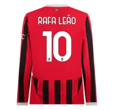 Maillot de Foot AC Milan Rafa Leão 10 Tenue Domicile 2024/25 Manche Longue