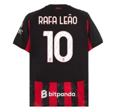 Maillot de Foot AC Milan Rafa Leão 10 Tenue Domicile 2025/26