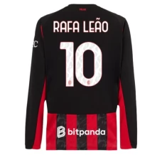 Maillot de Foot AC Milan Rafa Leão 10 Tenue Domicile 2025/26 Manche Longue