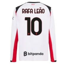 Maillot de Foot AC Milan Rafa Leão 10 Tenue Extérieur 2025/26 Manche Longue