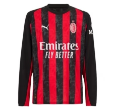 Maillot de Foot AC Milan Tenue Domicile 2025/26 Manche Longue Maillot de Foot AC Milan Tenue Domicile 2025/26 Manche Longue