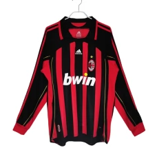 Maillot de Foot AC Milan Tenue Domicile Retro 2006-07 Manche Longue