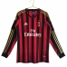 Maillot de Foot AC Milan Tenue Domicile Retro 2013-14 Manche Longue