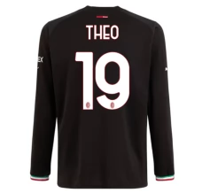 Maillot de Foot AC Milan Theo 19 Tenue Domicile 2022/23 Manche Longue Maillot de Foot AC Milan Theo 19 Tenue Domicile 2022/23 Manche Longue