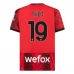 Maillot de Foot AC Milan Theo 19 Tenue Domicile 2023/24
