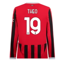 Maillot de Foot AC Milan Theo 19 Tenue Domicile 2024/25 Manche Longue Maillot de Foot AC Milan Theo 19 Tenue Domicile 2024/25 Manche Longue