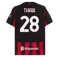 Maillot de Foot AC Milan Thiaw 28 Tenue Domicile 2025/26