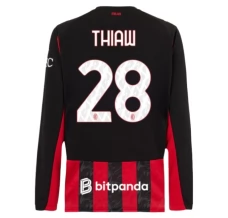 Maillot de Foot AC Milan Thiaw 28 Tenue Domicile 2025/26 Manche Longue Maillot de Foot AC Milan Thiaw 28 Tenue Domicile 2025/26 Manche Longue
