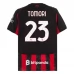 Maillot de Foot AC Milan Tomori 23 Tenue Domicile 2025/26