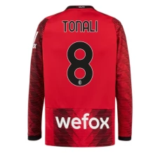 Maillot de Foot AC Milan Tonali 8 Tenue Domicile 2023/24 Manche Longue