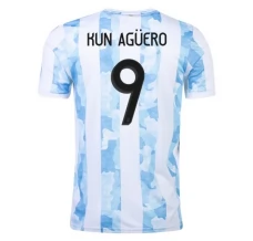 Maillot de Foot Argentine Kun Agüero 9 Tenue Domicile 2021