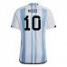 Maillot de Foot Argentine Messi 10 Tenue Domicile 2022