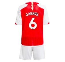Maillot de Foot Arsenal Gabriel 6 Enfant Tenue Domicile 2023/24