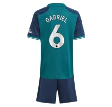 Maillot de Foot Arsenal Gabriel 6 Enfant Tenue Third 2023/24