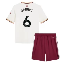 Maillot de Foot Arsenal Gabriel 6 Enfant Tenue Third 2025/26