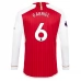 Maillot de Foot Arsenal Gabriel 6 Tenue Domicile 2023/24 Manche Longue