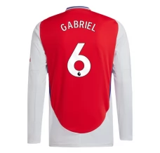 Maillot de Foot Arsenal Gabriel 6 Tenue Domicile 2024/25 Manche Longue